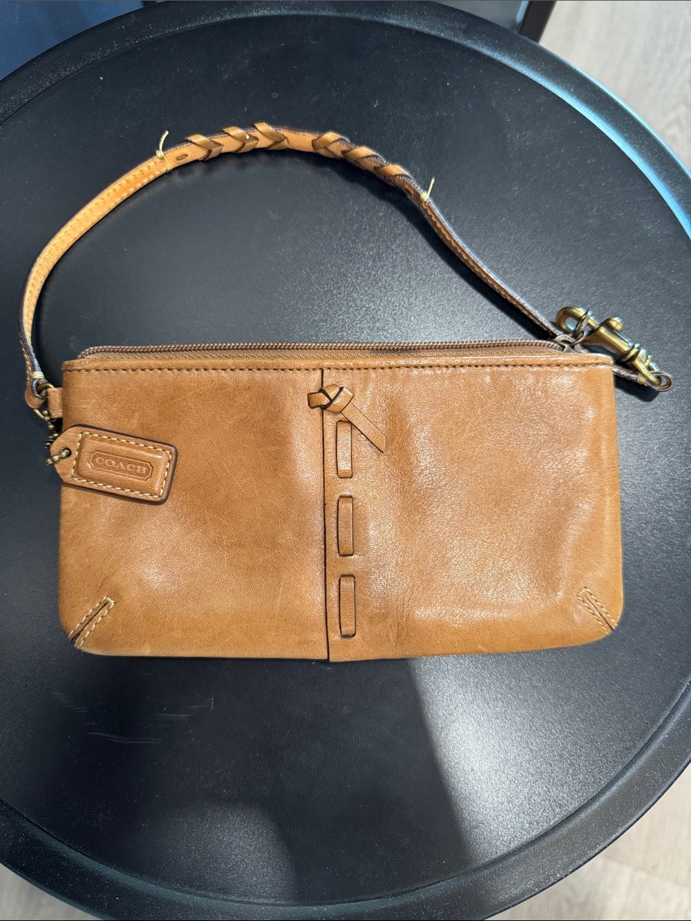 Coach Leather Wristlet